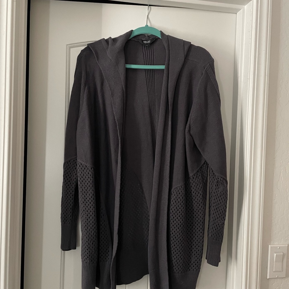 Women's Gray Hooded Sweater